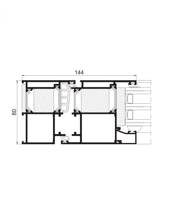 Puerta Millennium Plus 80 RPT